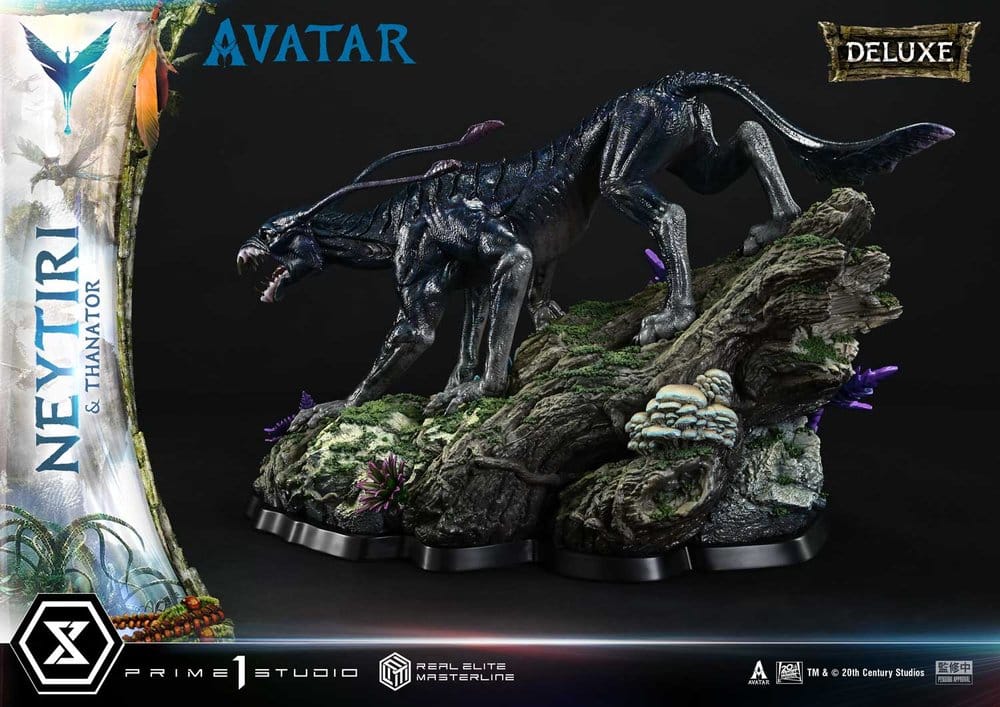 Avatar (Film) Real Elite Masterline Series Statue 1/4 Neytiri & Thanator Deluxe Bonus Version 75 cm  - Preorder - ETA: 27.09.2027