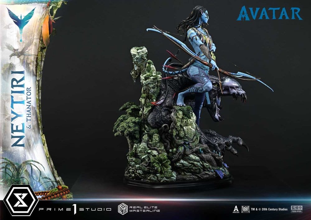 Avatar (Film) Real Elite Masterline Series Statue 1/4 Neytiri & Thanator Deluxe Bonus Version 75 cm  - Preorder - ETA: 27.09.2027
