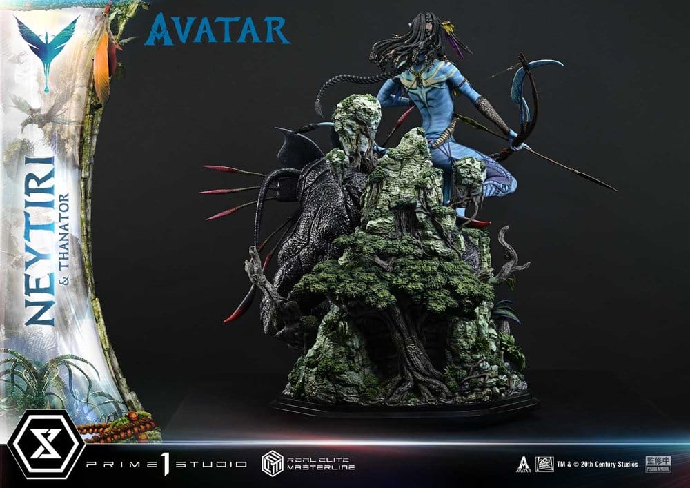 Avatar (Film) Real Elite Masterline Series Statue 1/4 Neytiri & Thanator Deluxe Bonus Version 75 cm  - Preorder - ETA: 27.09.2027
