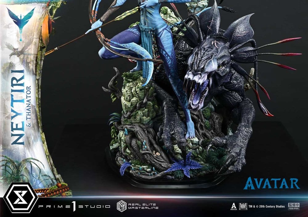 Avatar (Film) Real Elite Masterline Series Statue 1/4 Neytiri & Thanator Deluxe Bonus Version 75 cm  - Preorder - ETA: 27.09.2027