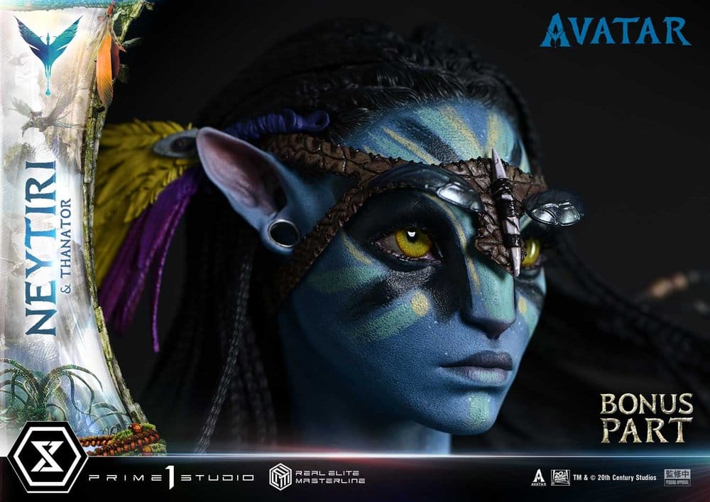 Avatar (Film) Real Elite Masterline Series Statue 1/4 Neytiri & Thanator Deluxe Bonus Version 75 cm  - Preorder - ETA: 27.09.2027