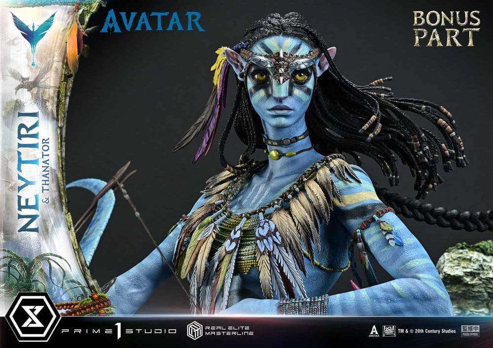 Avatar (Film) Real Elite Masterline Series Statue 1/4 Neytiri & Thanator Deluxe Bonus Version 75 cm  - Preorder - ETA: 27.09.2027