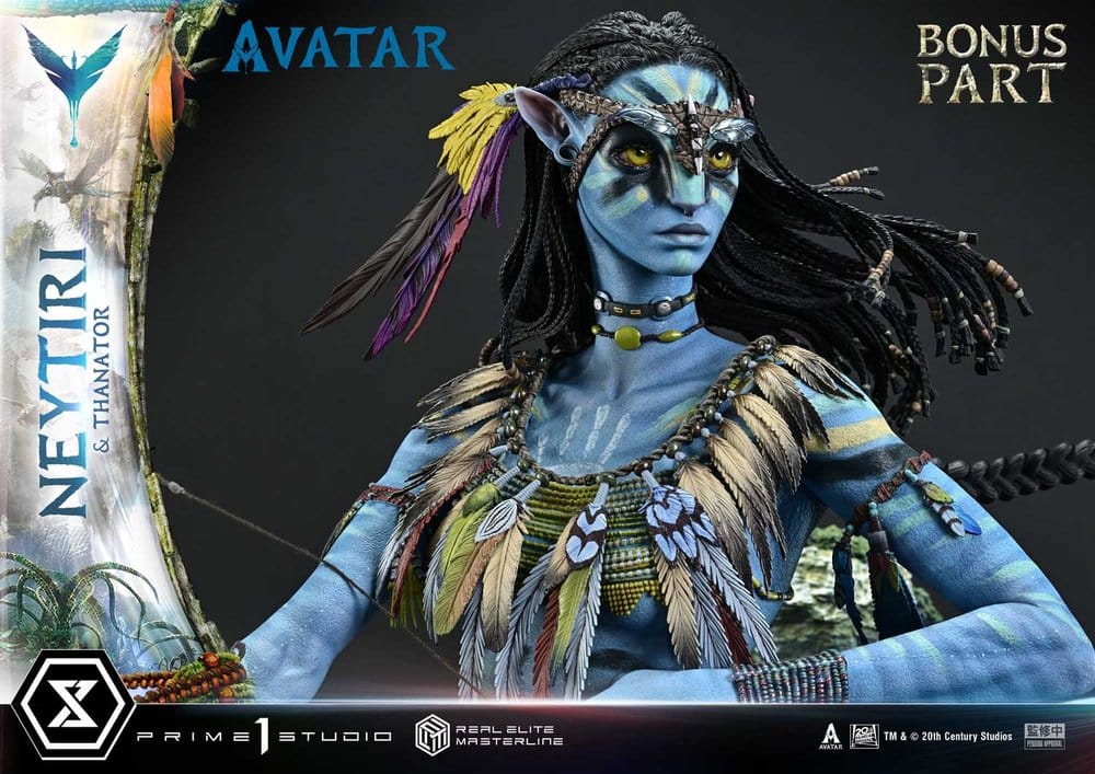 Avatar (Film) Real Elite Masterline Series Statue 1/4 Neytiri & Thanator Deluxe Bonus Version 75 cm  - Preorder - ETA: 27.09.2027