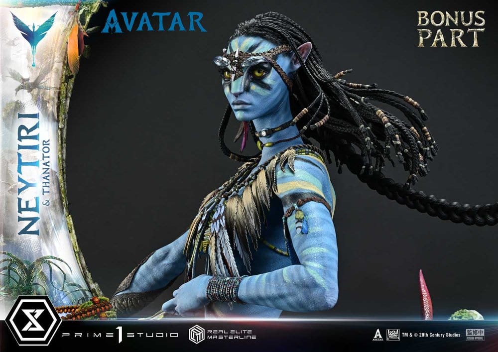Avatar (Film) Real Elite Masterline Series Statue 1/4 Neytiri & Thanator Deluxe Bonus Version 75 cm  - Preorder - ETA: 27.09.2027