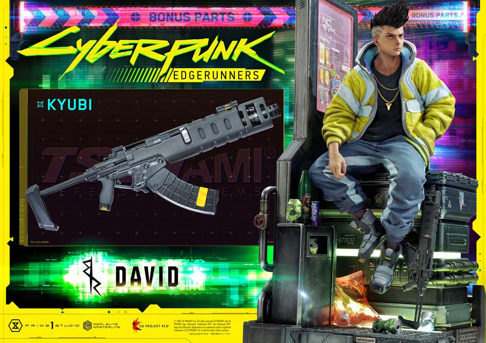 Cyberpunk: Edgerunners Real Elite Masterline Series Statue 1/4 David Deluxe Bonus Version 58 cm   - Preorder - ETA: 25.01.2027