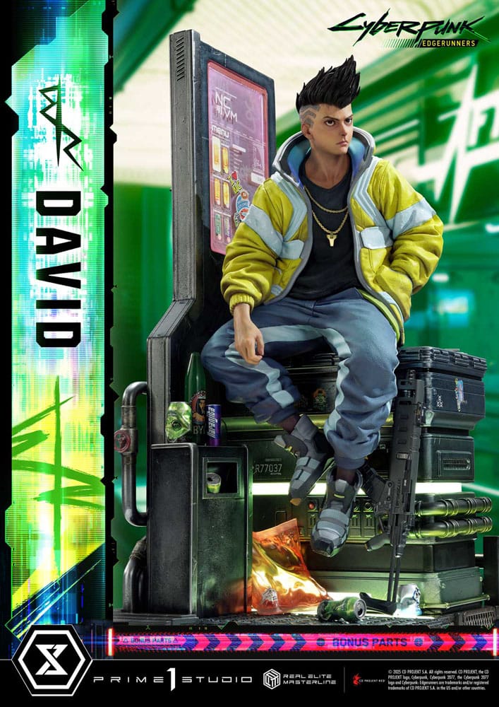 Cyberpunk: Edgerunners Real Elite Masterline Series Statue 1/4 David Deluxe Bonus Version 58 cm   - Preorder - ETA: 25.01.2027