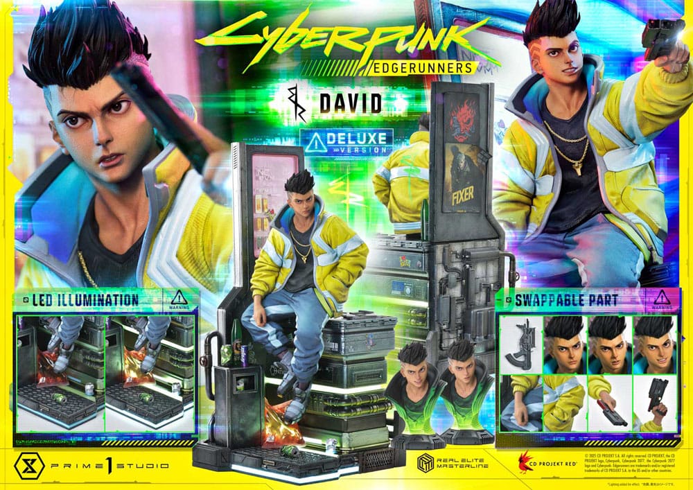 Cyberpunk: Edgerunners Real Elite Masterline Series Statue 1/4 David Deluxe Bonus Version 58 cm   - Preorder - ETA: 25.01.2027