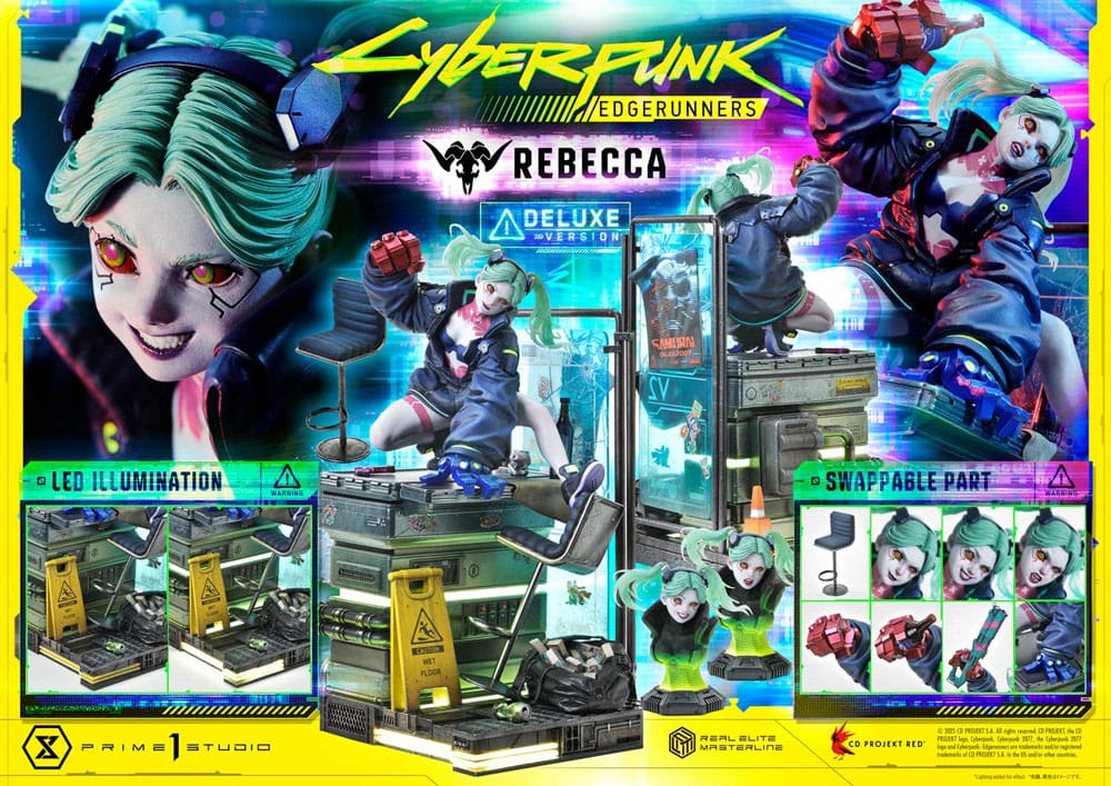 Cyberpunk: Edgerunners Real Elite Masterline Series Statue 1/4 Rebecca Deluxe Version 54 cm     - Preorder - ETA: 25.02.2027