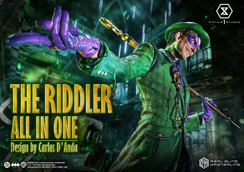DC Comics Real Elite Masterline Series Statue 1/3 The Riddler All In One (Design by Carlos D'Anda) 74 cm - Preorder - ETA: 25.04.2028