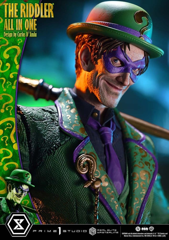 DC Comics Real Elite Masterline Series Statue 1/3 The Riddler All In One (Design by Carlos D'Anda) 74 cm - Preorder - ETA: 25.04.2028