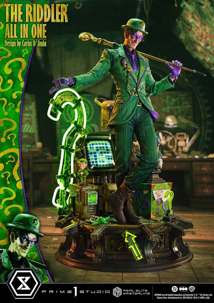 DC Comics Real Elite Masterline Series Statue 1/3 The Riddler All In One (Design by Carlos D'Anda) 74 cm - Preorder - ETA: 25.04.2028