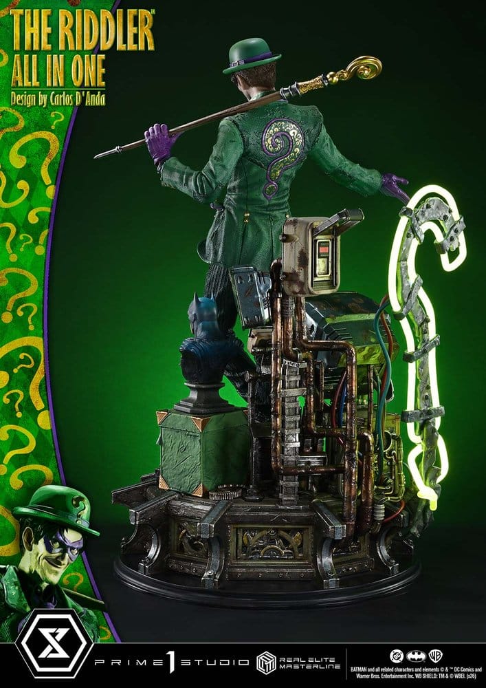 DC Comics Real Elite Masterline Series Statue 1/3 The Riddler All In One (Design by Carlos D'Anda) 74 cm - Preorder - ETA: 25.04.2028