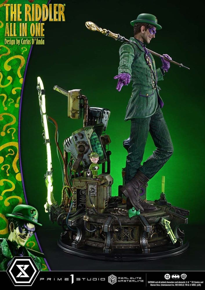 DC Comics Real Elite Masterline Series Statue 1/3 The Riddler All In One (Design by Carlos D'Anda) 74 cm - Preorder - ETA: 25.04.2028