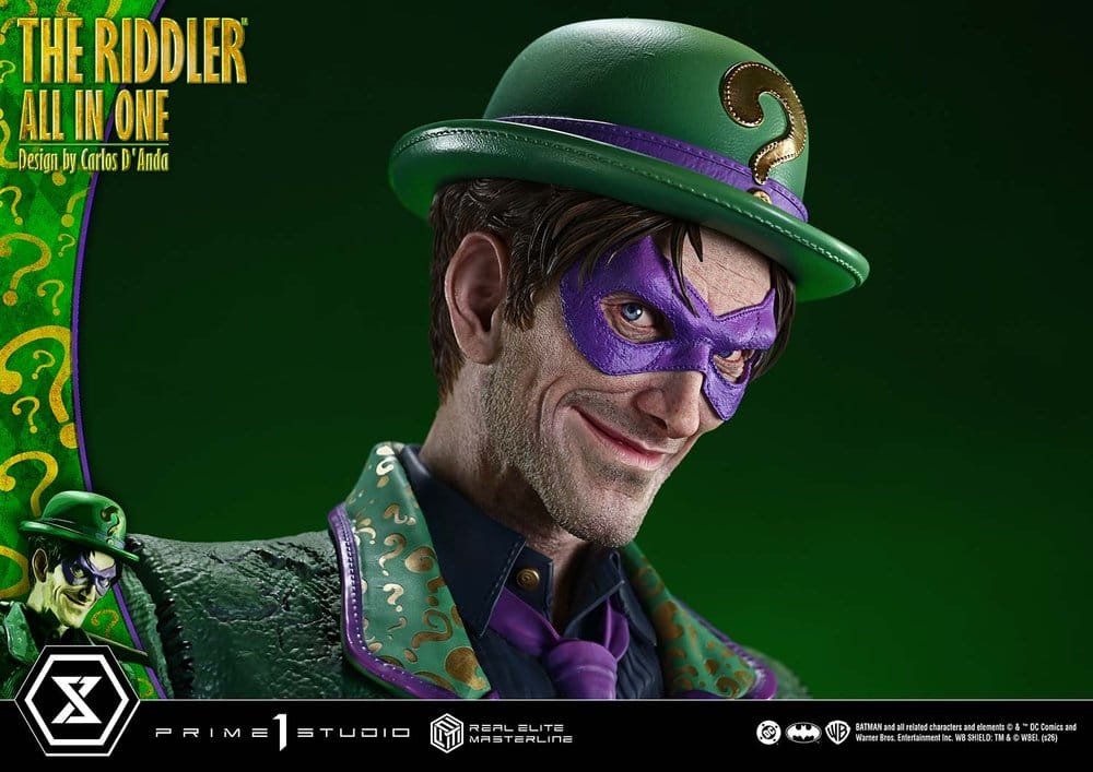 DC Comics Real Elite Masterline Series Statue 1/3 The Riddler All In One (Design by Carlos D'Anda) 74 cm - Preorder - ETA: 25.04.2028
