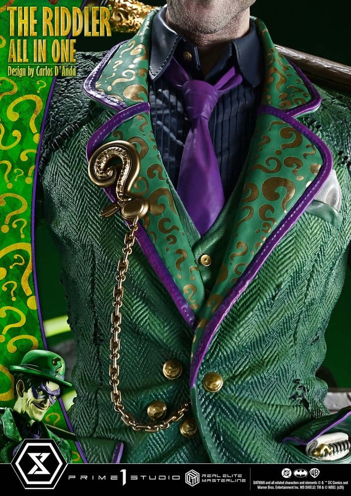 DC Comics Real Elite Masterline Series Statue 1/3 The Riddler All In One (Design by Carlos D'Anda) 74 cm - Preorder - ETA: 25.04.2028