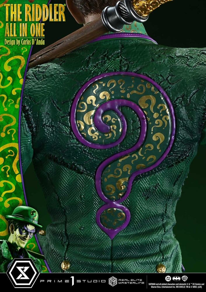 DC Comics Real Elite Masterline Series Statue 1/3 The Riddler All In One (Design by Carlos D'Anda) 74 cm - Preorder - ETA: 25.04.2028