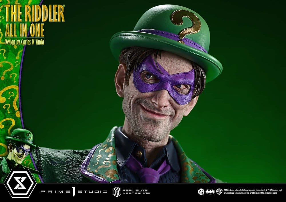 DC Comics Real Elite Masterline Series Statue 1/3 The Riddler All In One (Design by Carlos D'Anda) 74 cm - Preorder - ETA: 25.04.2028