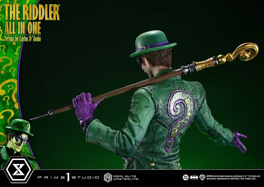 DC Comics Real Elite Masterline Series Statue 1/3 The Riddler All In One (Design by Carlos D'Anda) 74 cm - Preorder - ETA: 25.04.2028