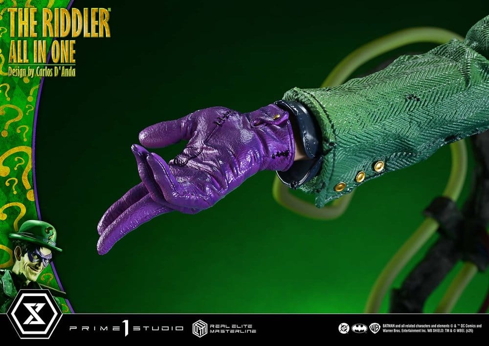 DC Comics Real Elite Masterline Series Statue 1/3 The Riddler All In One (Design by Carlos D'Anda) 74 cm - Preorder - ETA: 25.04.2028
