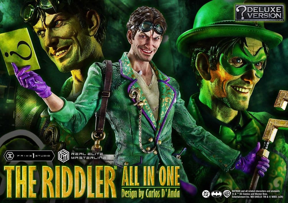 DC Comics Real Elite Masterline Series Statue 1/3 The Riddler All In One (Design by Carlos D'Anda) Deluxe Version 74 cm - Preorder - ETA: 25.04.2028