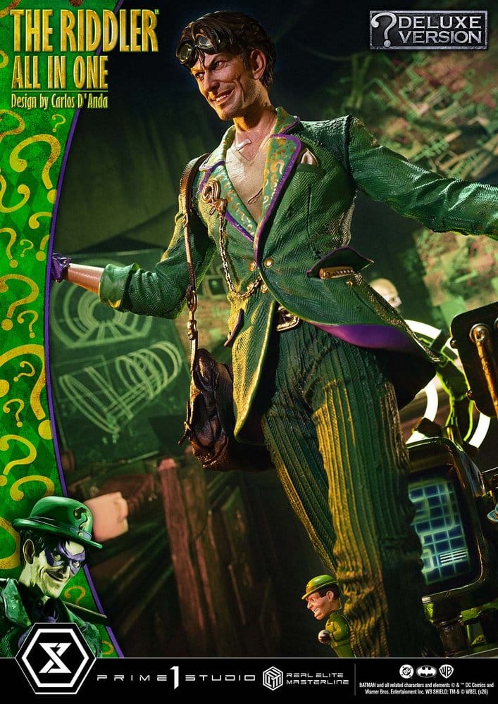 DC Comics Real Elite Masterline Series Statue 1/3 The Riddler All In One (Design by Carlos D'Anda) Deluxe Version 74 cm - Preorder - ETA: 25.04.2028