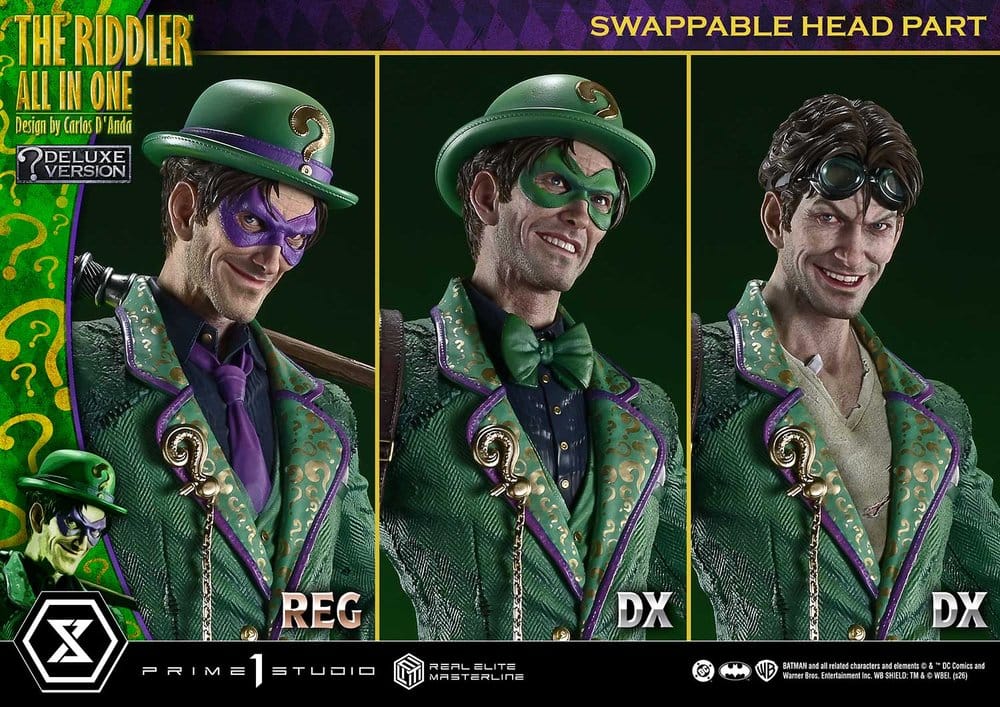 DC Comics Real Elite Masterline Series Statue 1/3 The Riddler All In One (Design by Carlos D'Anda) Deluxe Version 74 cm - Preorder - ETA: 25.04.2028