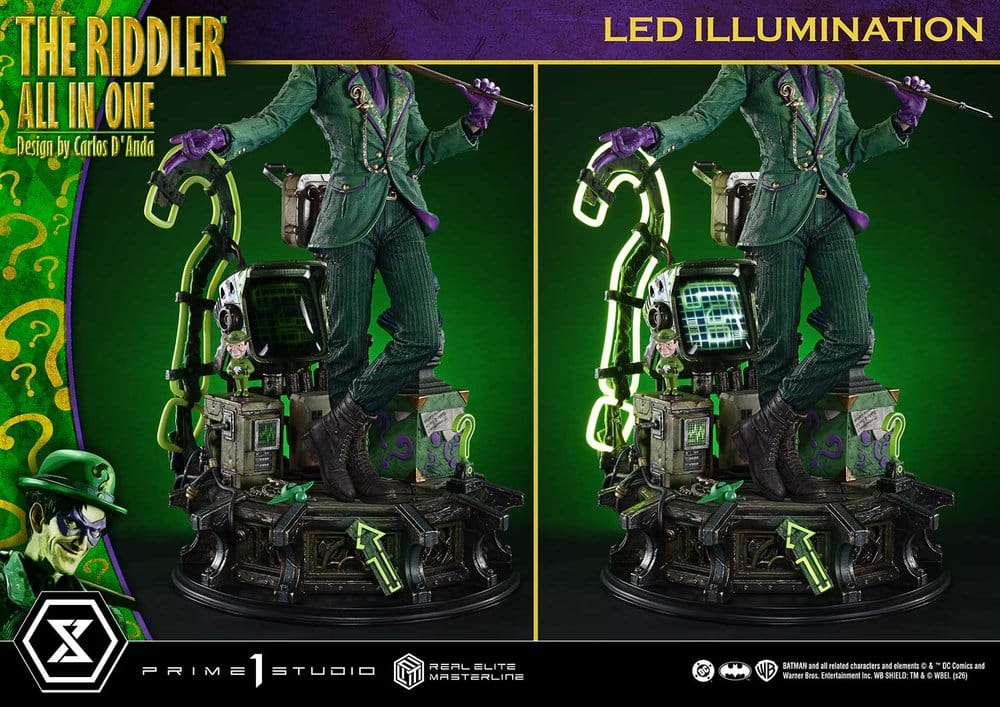 DC Comics Real Elite Masterline Series Statue 1/3 The Riddler All In One (Design by Carlos D'Anda) Deluxe Version 74 cm - Preorder - ETA: 25.04.2028