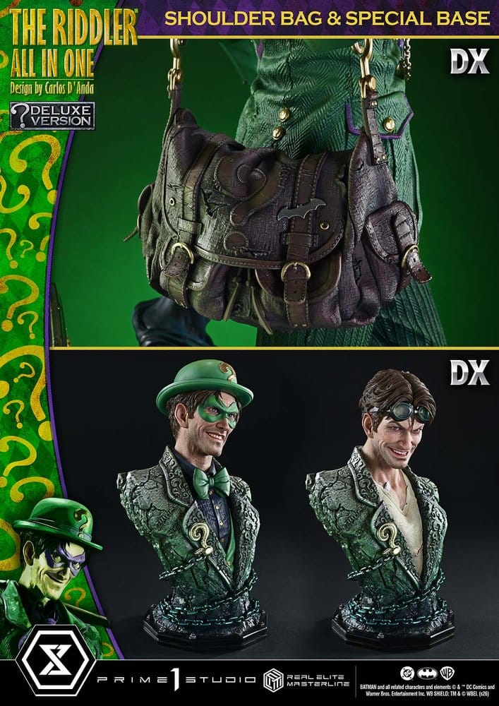 DC Comics Real Elite Masterline Series Statue 1/3 The Riddler All In One (Design by Carlos D'Anda) Deluxe Version 74 cm - Preorder - ETA: 25.04.2028