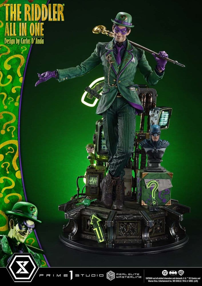 DC Comics Real Elite Masterline Series Statue 1/3 The Riddler All In One (Design by Carlos D'Anda) Deluxe Version 74 cm - Preorder - ETA: 25.04.2028