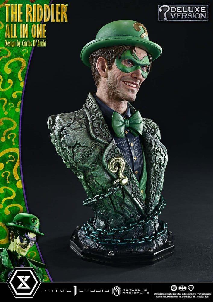 DC Comics Real Elite Masterline Series Statue 1/3 The Riddler All In One (Design by Carlos D'Anda) Deluxe Version 74 cm - Preorder - ETA: 25.04.2028