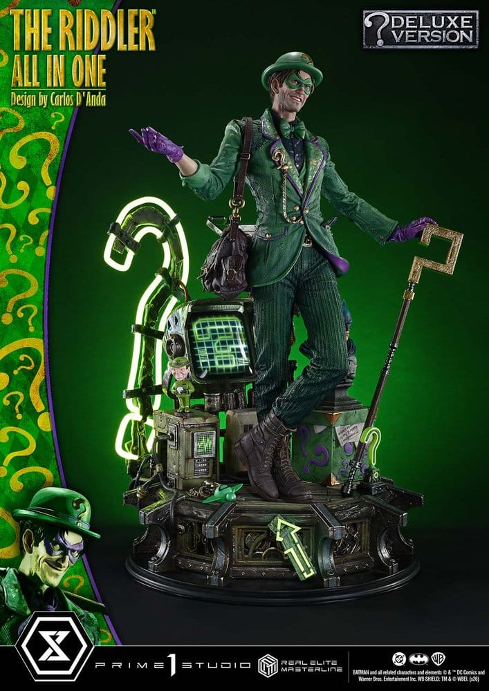 DC Comics Real Elite Masterline Series Statue 1/3 The Riddler All In One (Design by Carlos D'Anda) Deluxe Version 74 cm - Preorder - ETA: 25.04.2028
