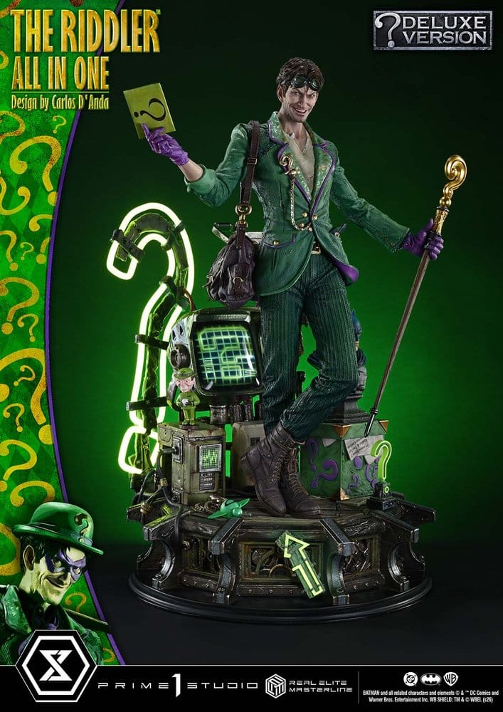 DC Comics Real Elite Masterline Series Statue 1/3 The Riddler All In One (Design by Carlos D'Anda) Deluxe Version 74 cm - Preorder - ETA: 25.04.2028