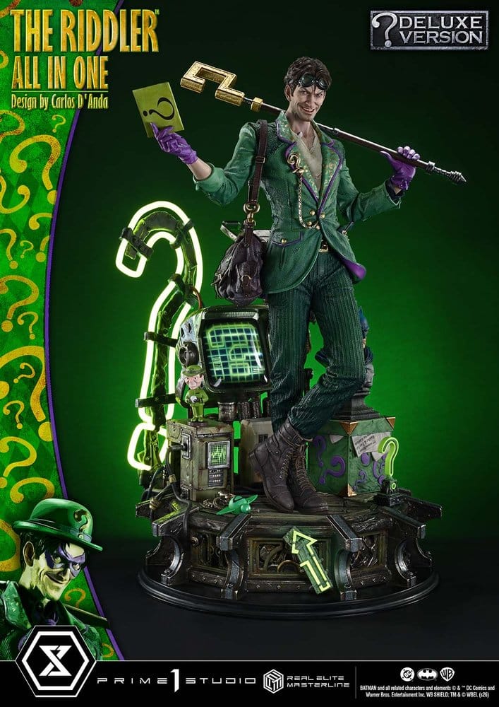 DC Comics Real Elite Masterline Series Statue 1/3 The Riddler All In One (Design by Carlos D'Anda) Deluxe Version 74 cm - Preorder - ETA: 25.04.2028