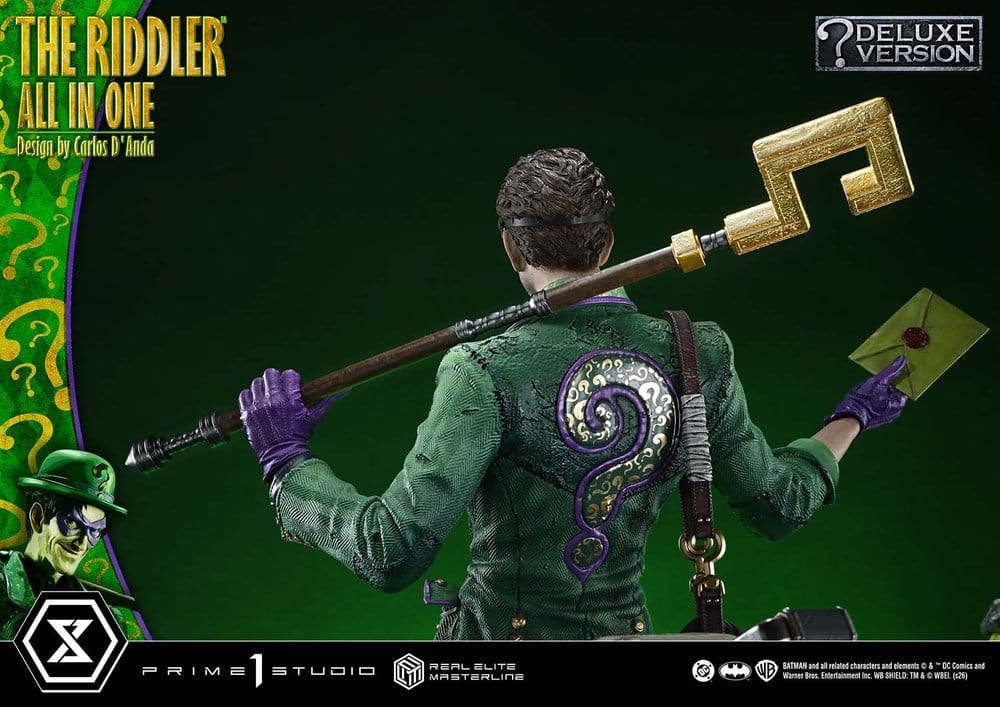 DC Comics Real Elite Masterline Series Statue 1/3 The Riddler All In One (Design by Carlos D'Anda) Deluxe Version 74 cm - Preorder - ETA: 25.04.2028