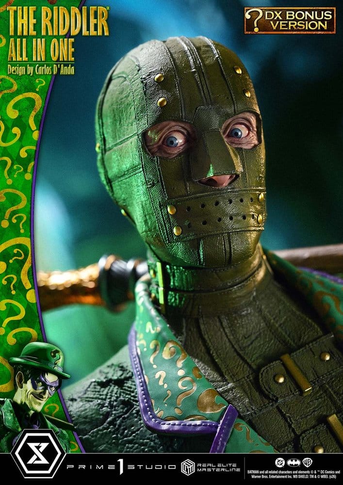 DC Comics Real Elite Masterline Series Statue 1/3 The Riddler All In One (Design by Carlos D'Anda) DX Bonus Version 74 cm - Preorder - ETA: 25.04.2028