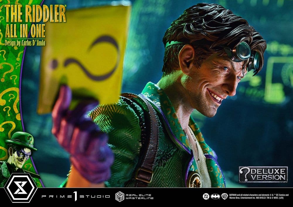 DC Comics Real Elite Masterline Series Statue 1/3 The Riddler All In One (Design by Carlos D'Anda) DX Bonus Version 74 cm - Preorder - ETA: 25.04.2028