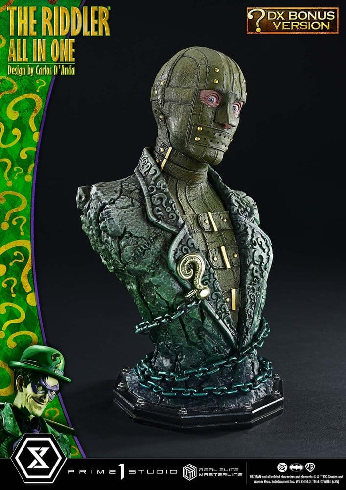 DC Comics Real Elite Masterline Series Statue 1/3 The Riddler All In One (Design by Carlos D'Anda) DX Bonus Version 74 cm - Preorder - ETA: 25.04.2028