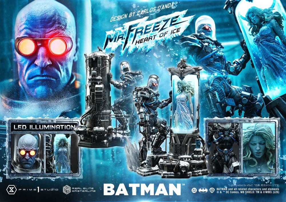 DC Comics Real Elite Masterline Series Statue 1/3 Batman (Comics) Mr. Freeze Heart of Ice (Design by Carlos D'Anda) 82 cm - Preorder - ETA: 25.07.2028