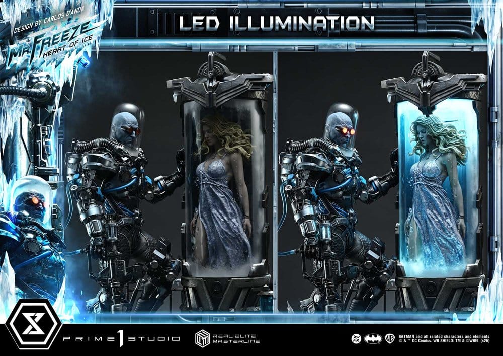 DC Comics Real Elite Masterline Series Statue 1/3 Batman (Comics) Mr. Freeze Heart of Ice (Design by Carlos D'Anda) 82 cm - Preorder - ETA: 25.07.2028