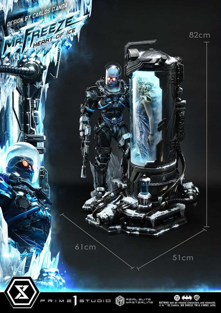 DC Comics Real Elite Masterline Series Statue 1/3 Batman (Comics) Mr. Freeze Heart of Ice (Design by Carlos D'Anda) 82 cm - Preorder - ETA: 25.07.2028