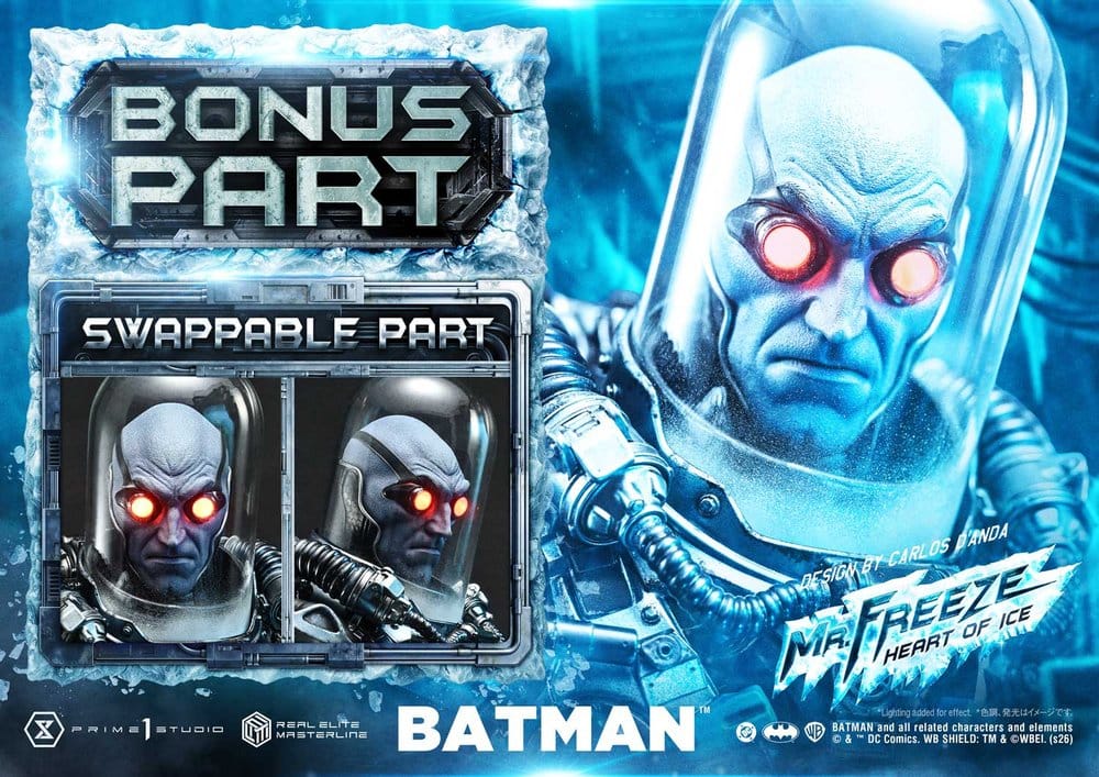 DC Comics Real Elite Masterline Series Statue 1/3 Batman (Comics) Mr. Freeze Heart of Ice (Design by Carlos D'Anda) Deluxe Bonus Version 82 cm - Preorder - ETA: 25.07.2028