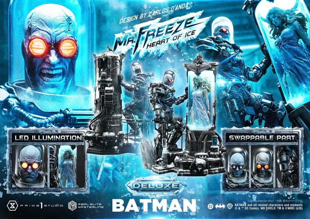 DC Comics Real Elite Masterline Series Statue 1/3 Batman (Comics) Mr. Freeze Heart of Ice (Design by Carlos D'Anda) Deluxe Bonus Version 82 cm - Preorder - ETA: 25.07.2028