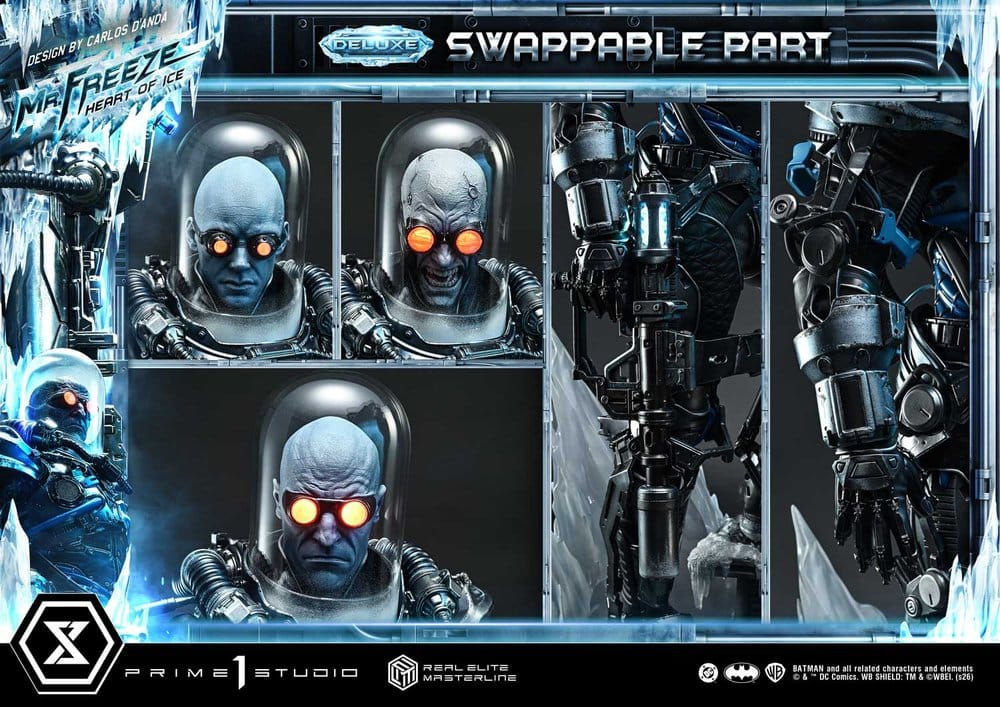 DC Comics Real Elite Masterline Series Statue 1/3 Batman (Comics) Mr. Freeze Heart of Ice (Design by Carlos D'Anda) Deluxe Bonus Version 82 cm - Preorder - ETA: 25.07.2028