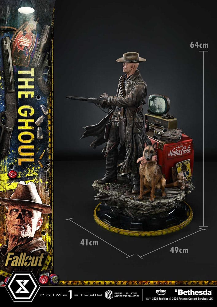 Fallout (TV Series) Real Elite Masterline Series Statue 1/4 The Ghoul Deluxe Version 64 cm      - Preorder - ETA: 25.08.2027