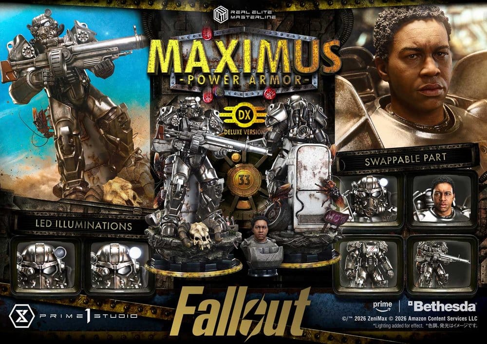 Fallout Real Elite Masterline Statue 1/4 Maximus Power Armor Deluxe Version 67 cm - Preorder - ETA: 25.01.2028