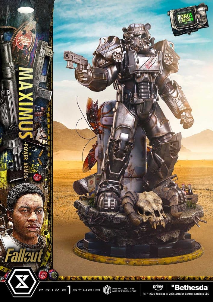 Fallout Real Elite Masterline Statue 1/4 Maximus Power Armor DX Bonus Version 67 cm - Preorder - ETA: 25.01.2028
