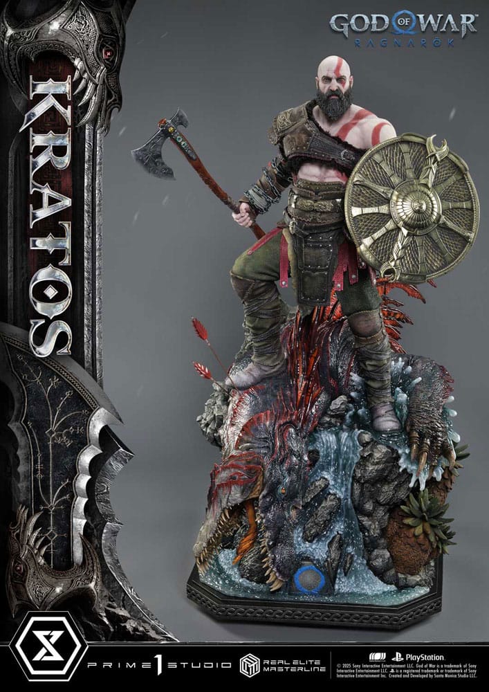 God of War: Ragnarok Real Elite Masterline Series Statue 1/3 Kratos 95 cm                     - Preorder - ETA: 25.09.2026