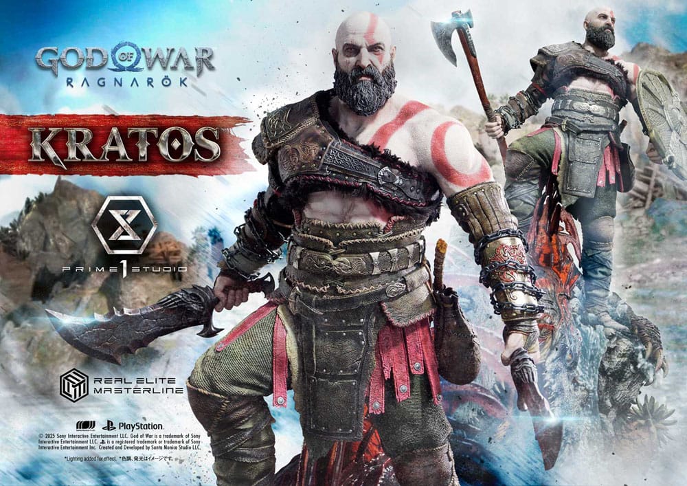God of War: Ragnarok Real Elite Masterline Series Statue 1/3 Kratos 95 cm                     - Preorder - ETA: 25.09.2026