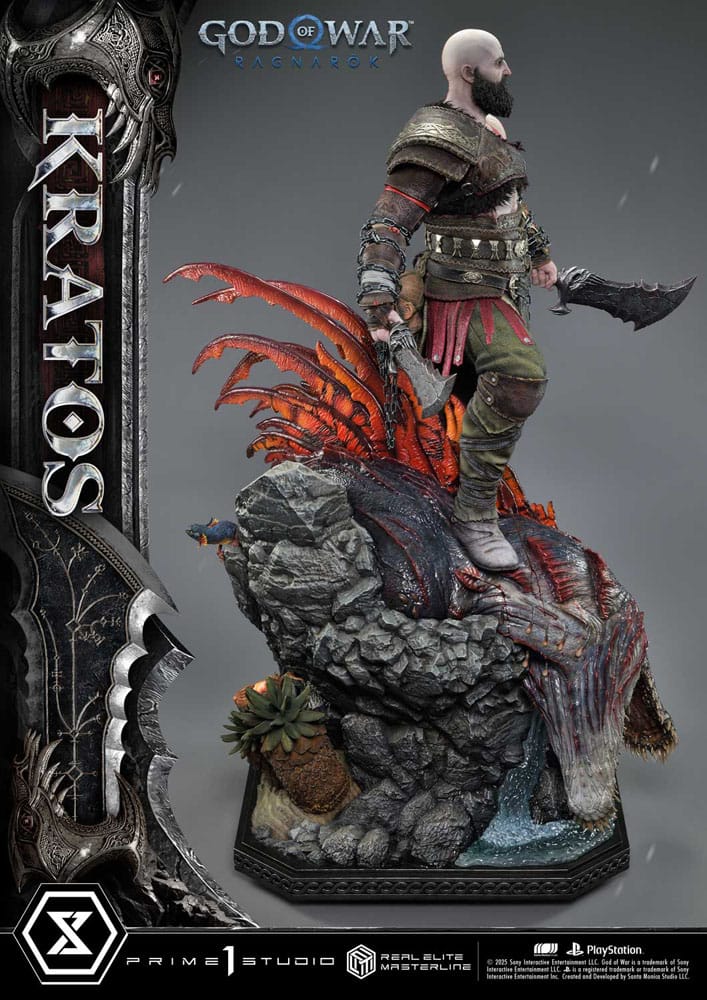 God of War: Ragnarok Real Elite Masterline Series Statue 1/3 Kratos 95 cm                     - Preorder - ETA: 25.09.2026