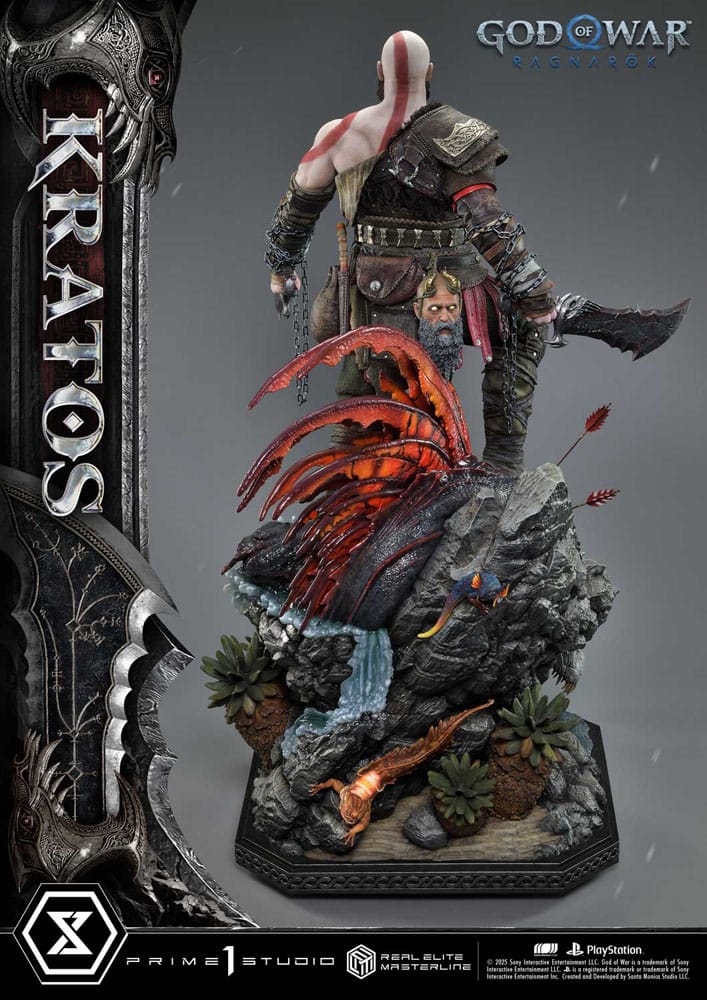 God of War: Ragnarok Real Elite Masterline Series Statue 1/3 Kratos 95 cm                     - Preorder - ETA: 25.09.2026